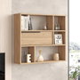 Hanah Home On5-S Estantería de Pared Nogal